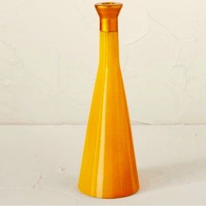Ceramic Candleholder Yellow - Opalhouse designed with Jungalow (set of 2)